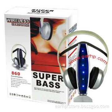 860 fresh gift wireless headphone with FM radio